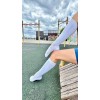 Гольфы белые спортивные футбольные до колен для бега, фитнеса | Ростекс