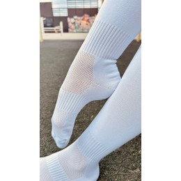 Гольфы белые спортивные футбольные до колен для бега, фитнеса | Ростекс