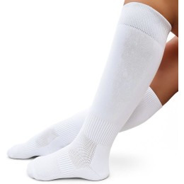 Гольфы белые спортивные футбольные до колен для бега, фитнеса | Ростекс