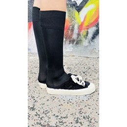 Гольфы черные спортивные до колена I Ростекс