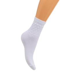 Носки женские демисезонные белые, размер 35-40 | Ростекс