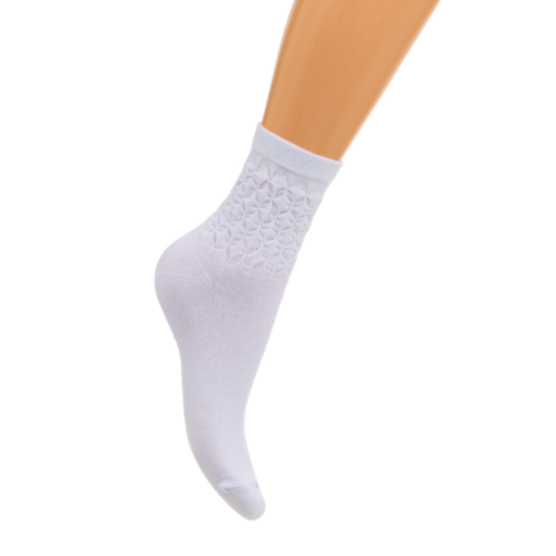 Носки женские демисезонные белые, размер 35-40 | Ростекс