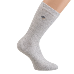 Носки мужские зимние махровые из льна, средней длины серого цвета, размер 38-40 | Ростекс
