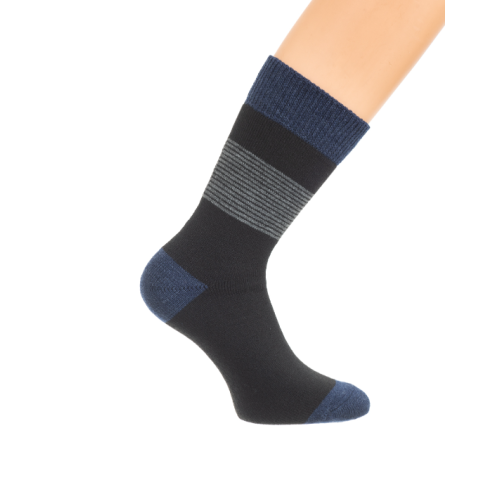 Носки мужские зимние махровые с синим принтом, размер 41-43 | Ростекс