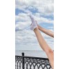 Носки короткие белые хлопковые с орнаментом | Ростекс