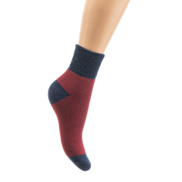 Носки женские зимние двухцветные мохровые | Ростекс